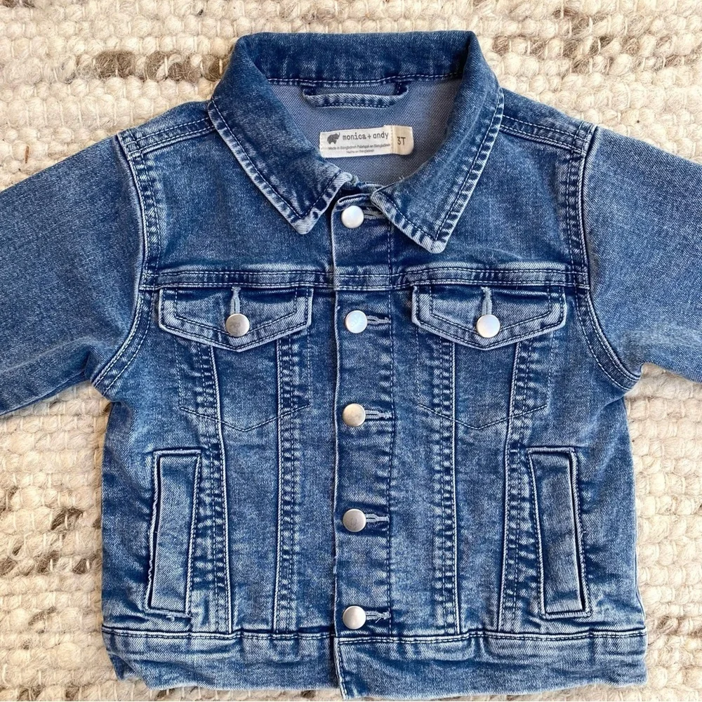 NEW Monica + Andy Classic Denim Jacket, 3T Unisex